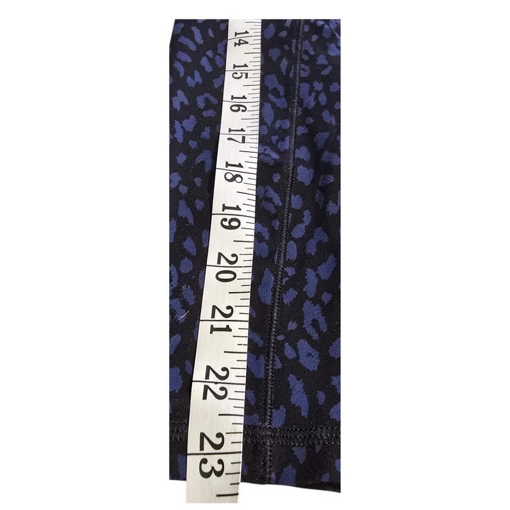 Athleta Salutation Stash 7/8 Leopard Animal Print Leggings Small Black 7/8 - Picture 3 of 11